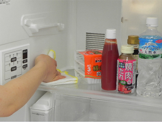冷蔵庫内の清掃、除菌、ウイルス対策